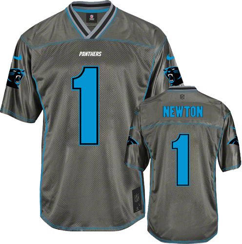 Youth Limited Cam Newton Nike Jersey Grey - #1 Vapor NFL Carolina Panthers